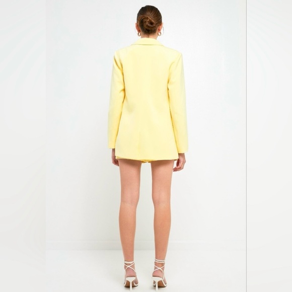 Oversized Yellow Blazer Endless Rose - Picture 4 of 9